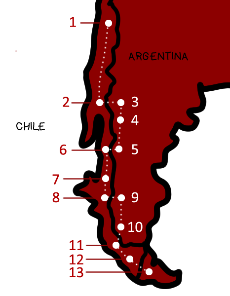 Patagnia Run map